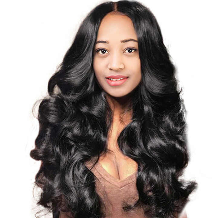 Long Black Wavy Wig, Elegant and Stylish Look