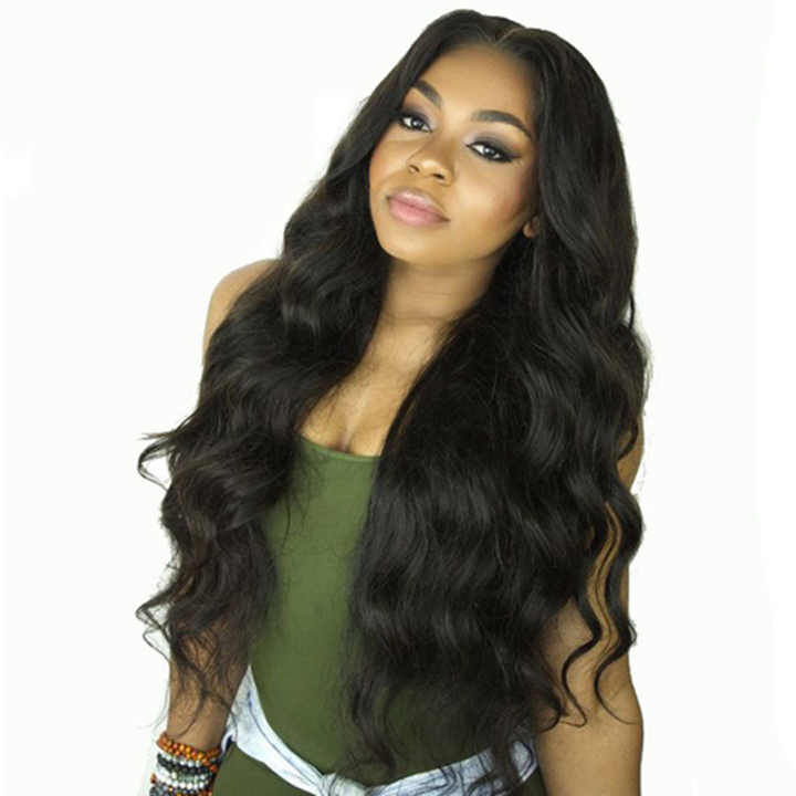 Long Black Wavy Wig, Elegant and Stylish Look