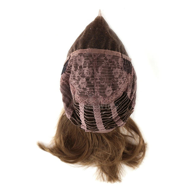 European and American wigs for women, medium length, long curls, made from real human hair.